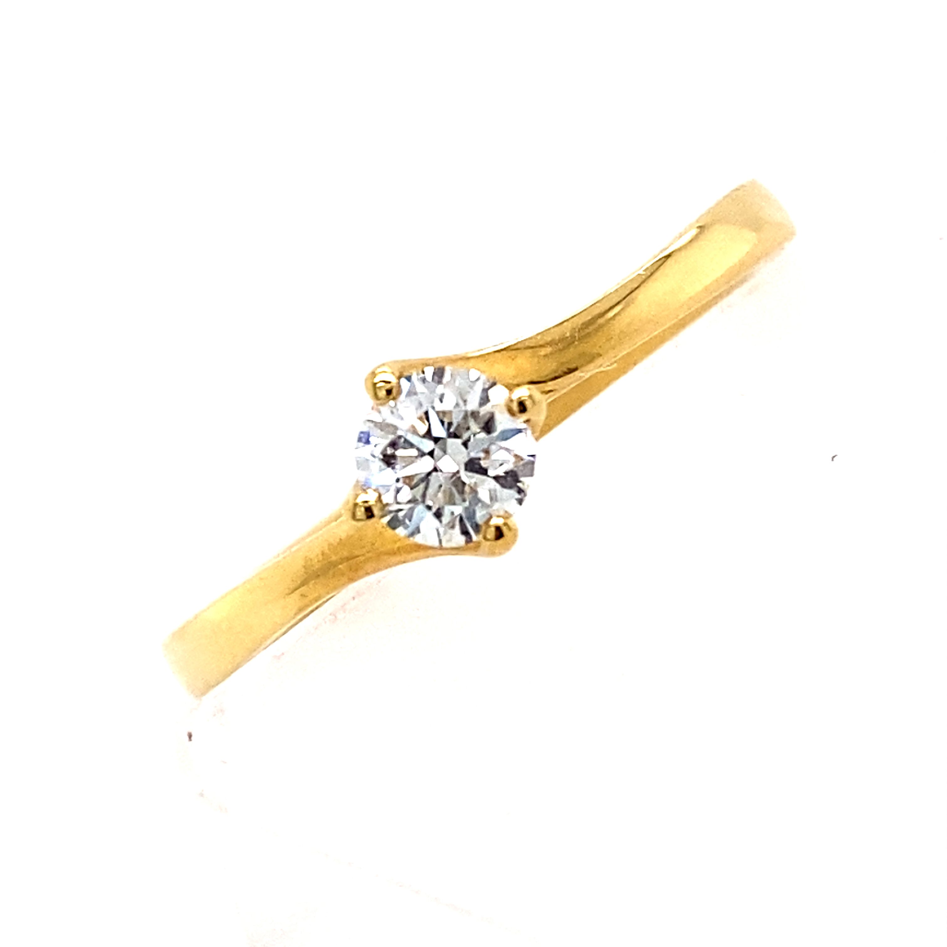 18 Carat Yellow Gold diamond Engagement Ring
