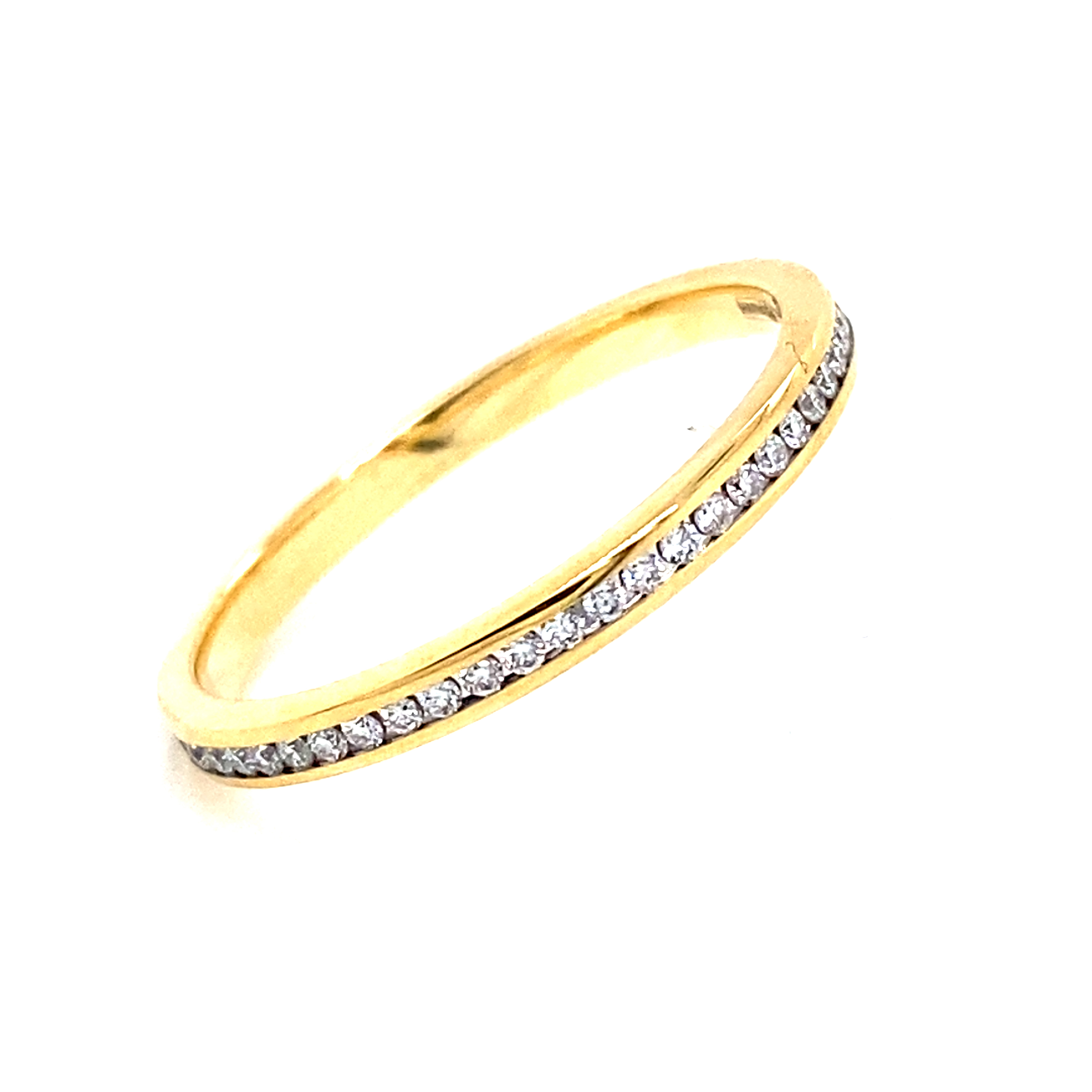 18 Carat Yellow Gold Channel Set Full Eternity Ring- 0.27ct