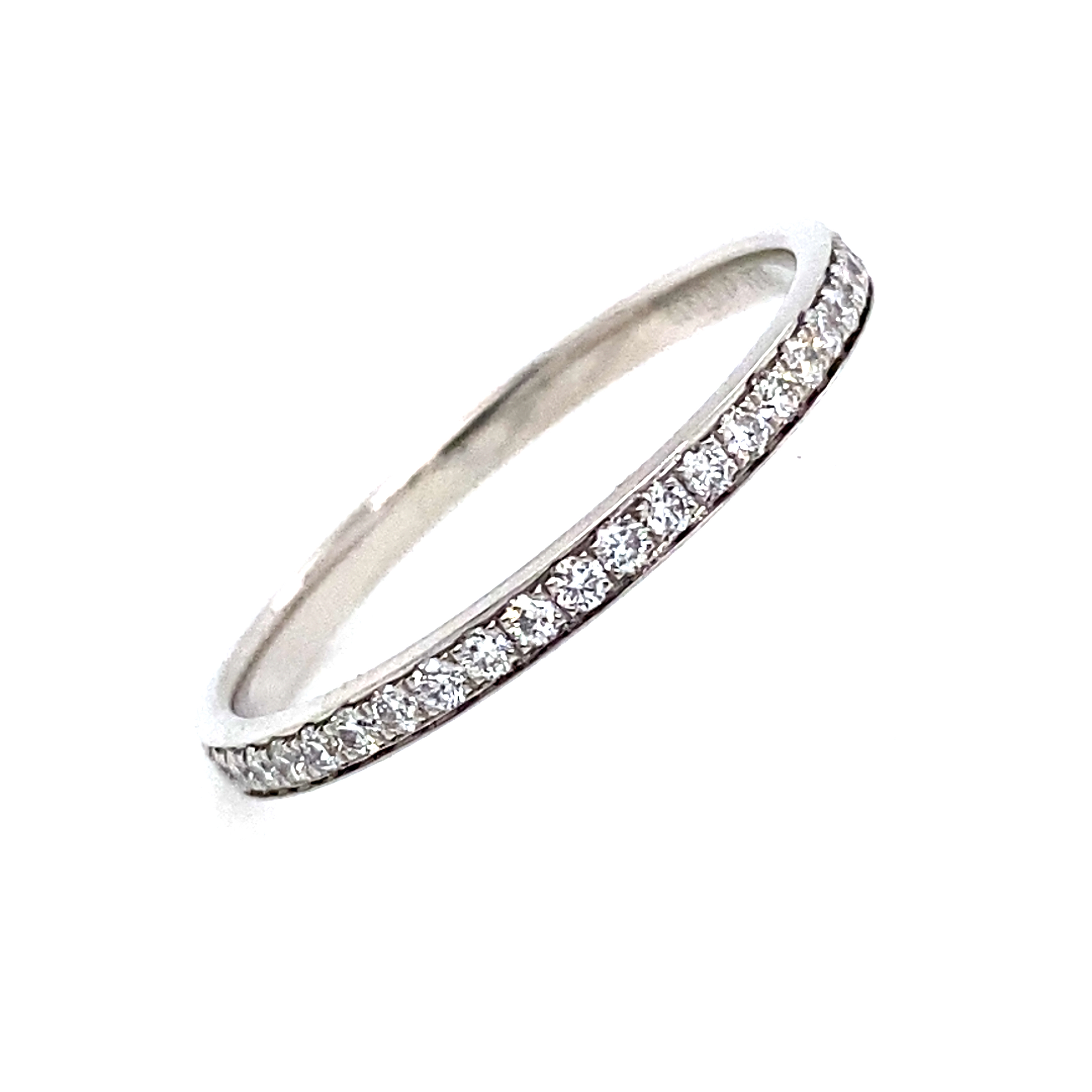 Full Grain Set Eternity Style Ring in Platinum Full Grain Set Eternity Style Ring in Platinum
