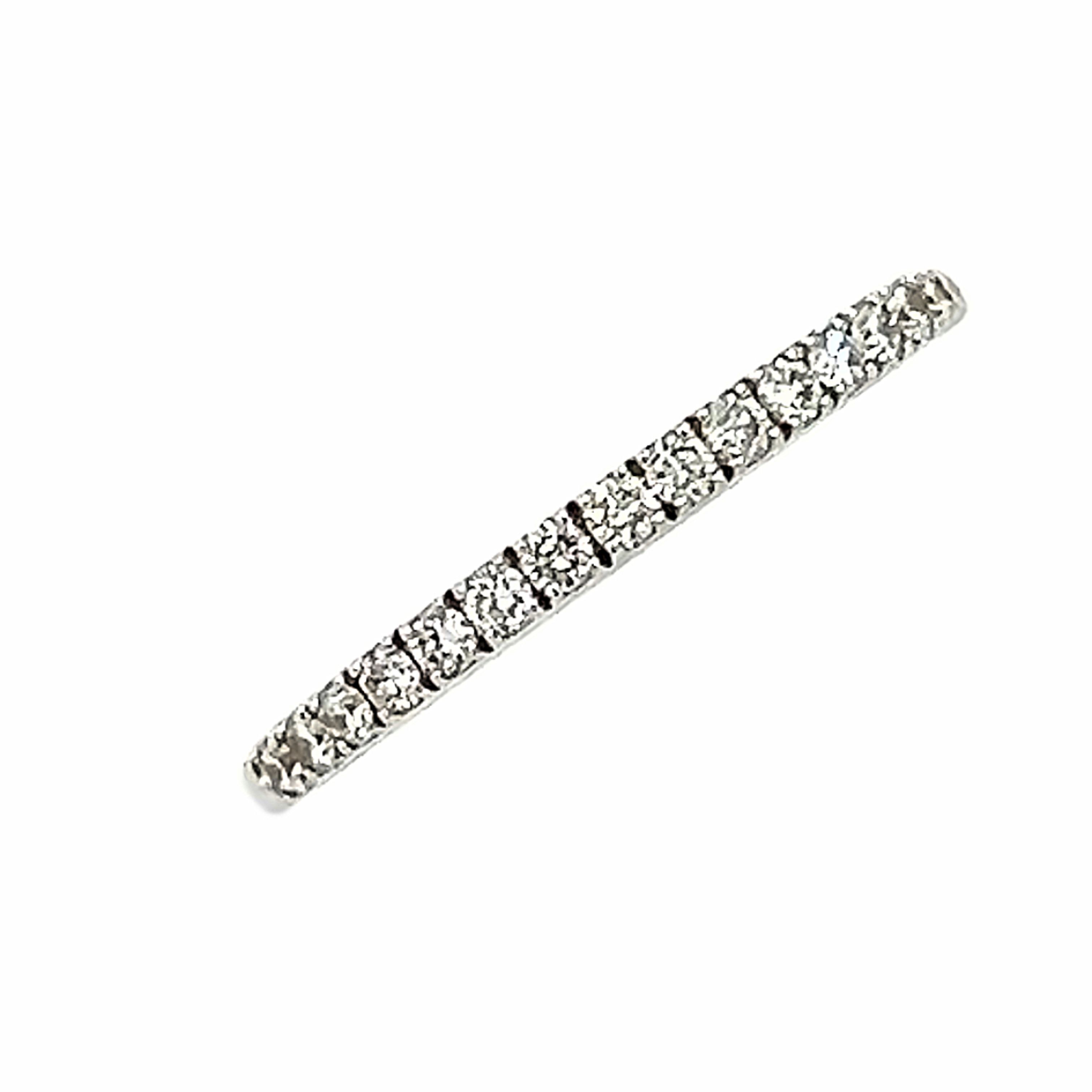Ultra Fine Modern Diamond Half Eternity Ring Ultra Fine Modern Diamond Half Eternity Ring