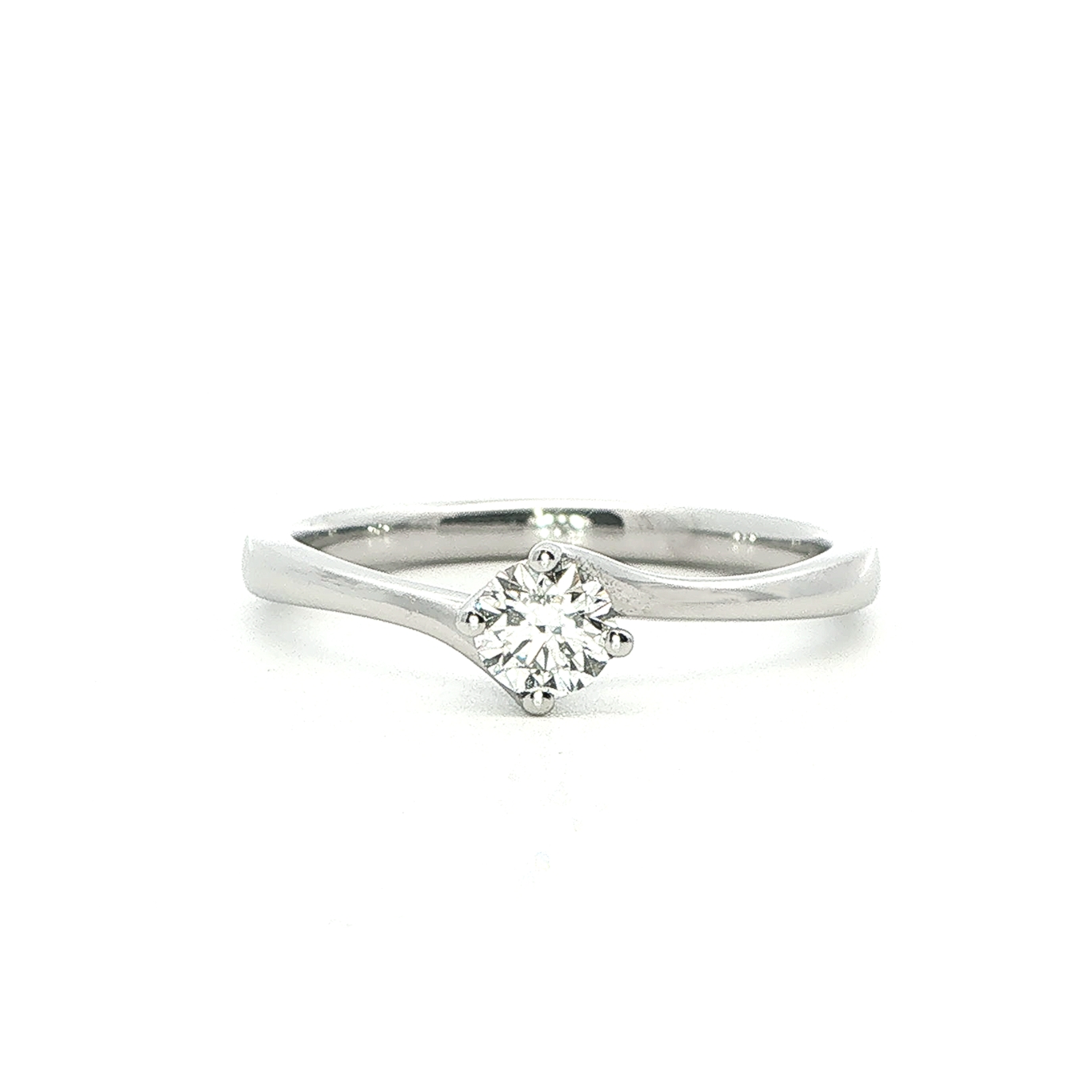 Ivy Platinum and Diamond Engagement Ring 0.25 EVS2