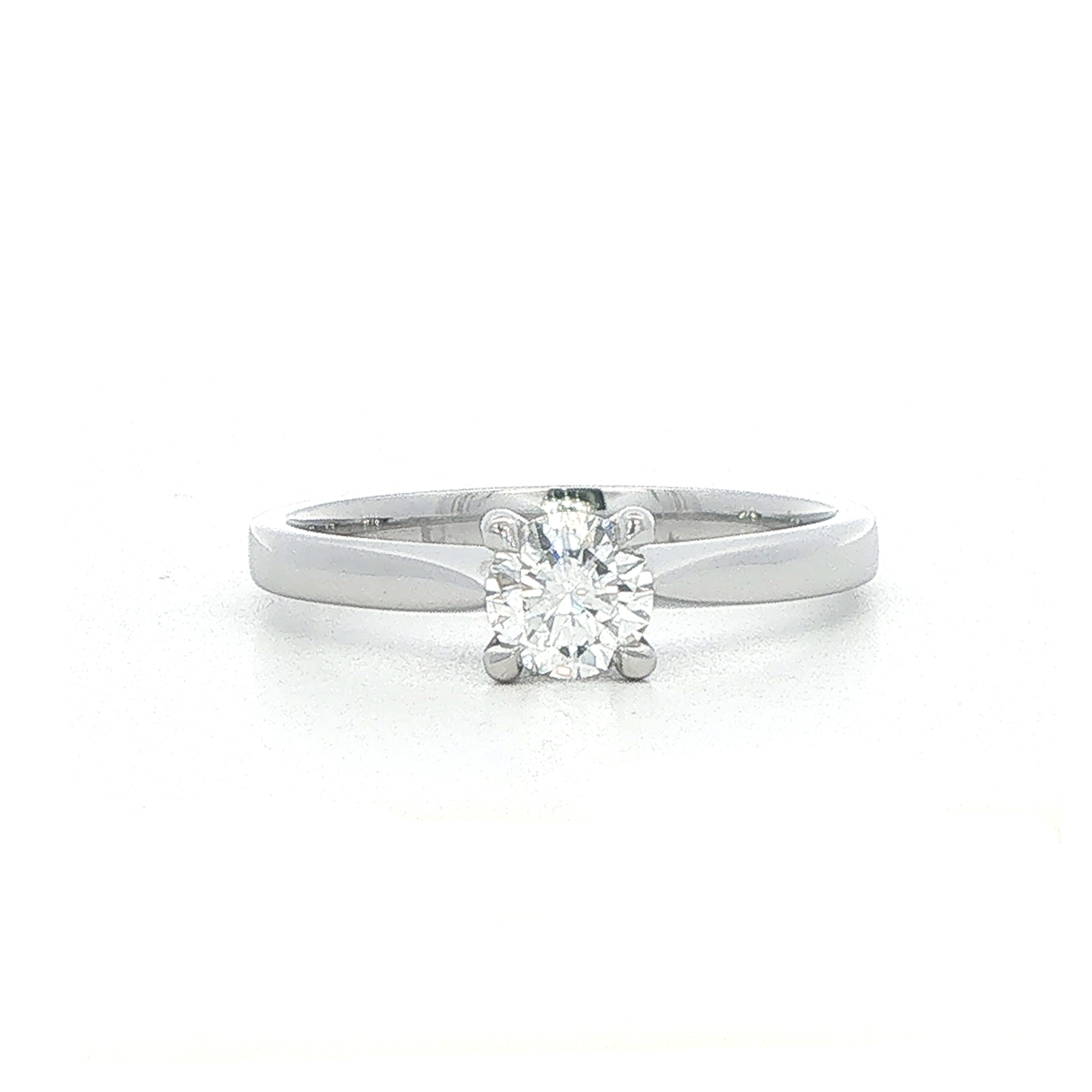 Platinum and Diamond Engagement Ring from our Doris Collection 0.40 Carats F VS1